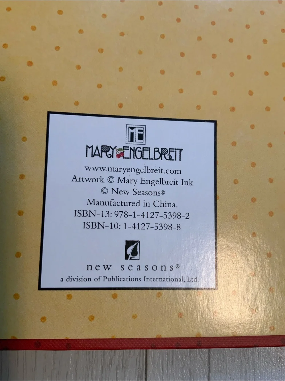 Mary Engelbreit Greeting Card Organizer & Address Book